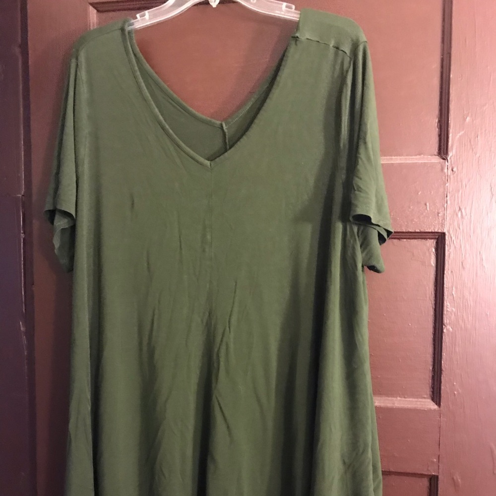 Hunter green long tunic